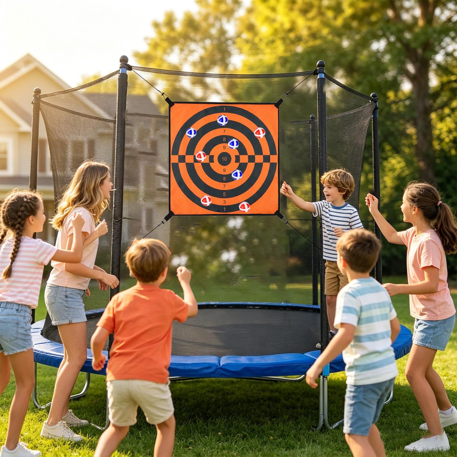 Kids Indoor Outdoor Trampoline - 어린이 다트 보드 재미있는 인터랙티브 범용