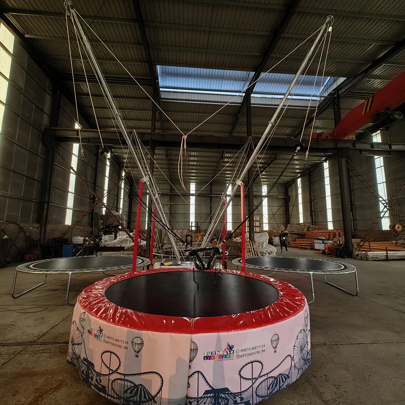 Kids Indoor Outdoor Trampoline - 새로운 디자인의 4인용 원형 이동식 번지