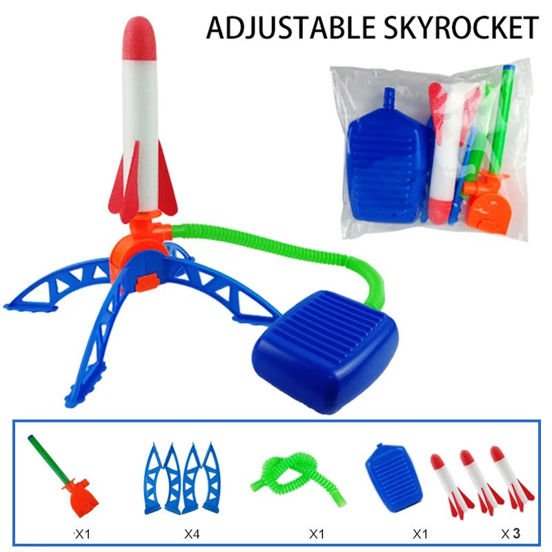 Kids Outdoor Jumping Toys - 에어 로켓 풋 펌프 발사기 야외