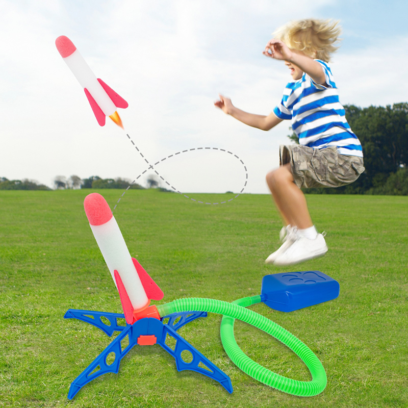Kids Outdoor Jumping Toys - 어린이용 풋 페달 에어 펌프 로켓