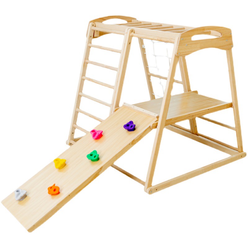 Kids Outdoor Jungle Gym - 정글짐 어린이 야외용 실내용 원목 슬라이드