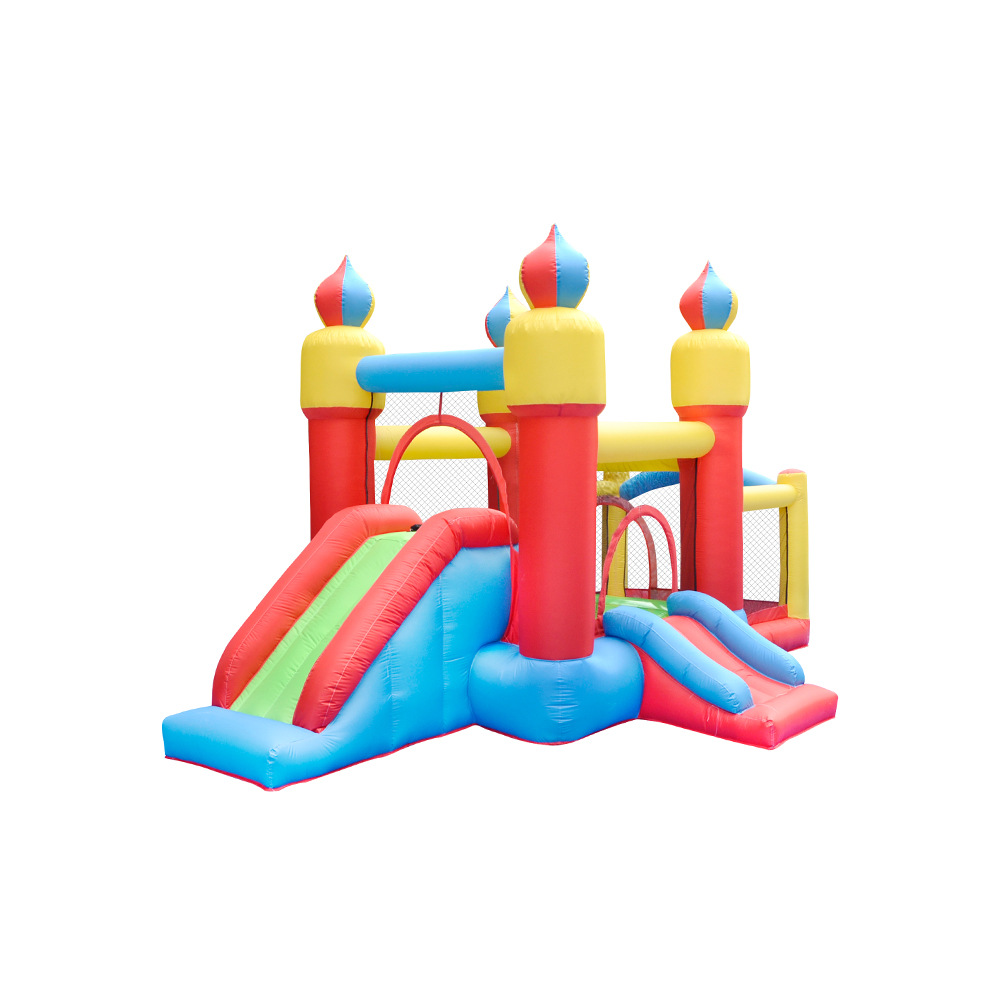 Kids Indoor Outdoor Trampoline - 재고 있음 어린이용 에어바운스 슬라이드 포함