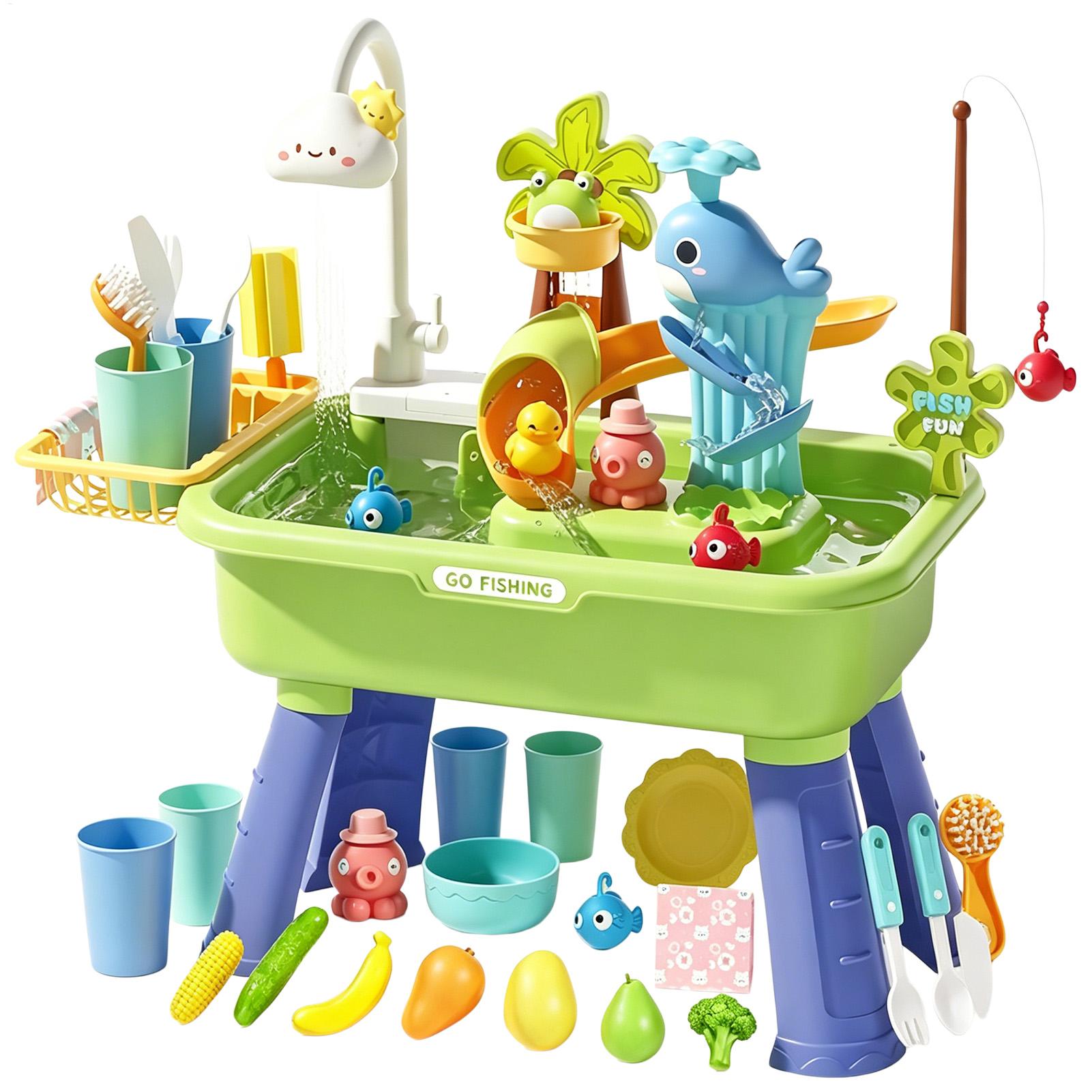 Kids Outdoor Activity Table - 펌프가 있는 어린이 물놀이 테이블, 유아용