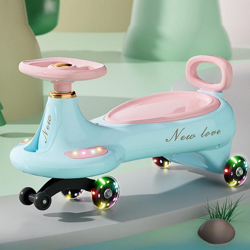 Kids Outdoor Car - 귀여운 어린이용 스윙 흔들 자동차, 넘어짐
