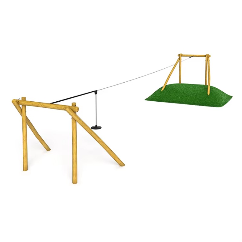 Kids Outdoor Zipline - 어린이용 현대식 놀이 세트 케이블 풀리