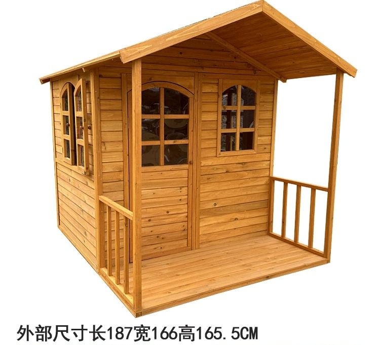 Kids Outdoor Cubby House - 친환경적이고 내구성 있는 야외용 원목 어린이