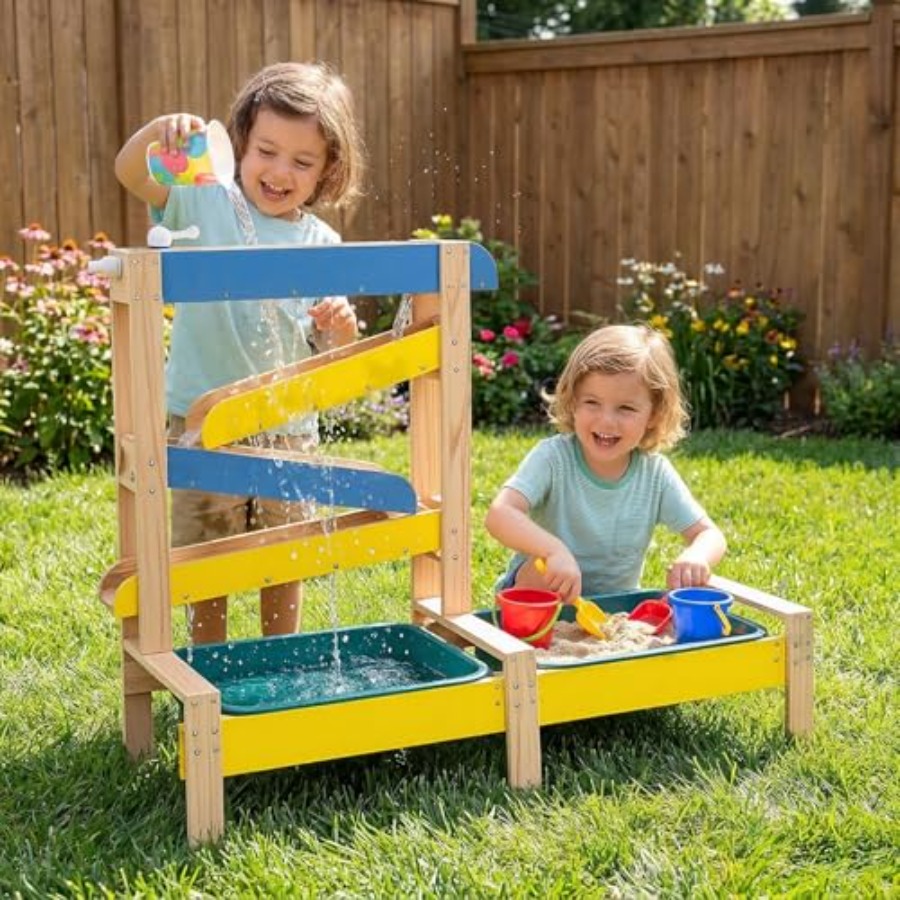 Kids Outdoor Activity Table - 3세 이상 어린이용 야외 놀이 세트: