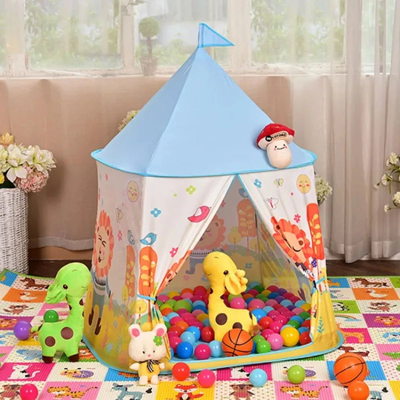 Kids Outdoor Cubby House - 휴대용 어린이 놀이 텐트, 실내외 오션볼