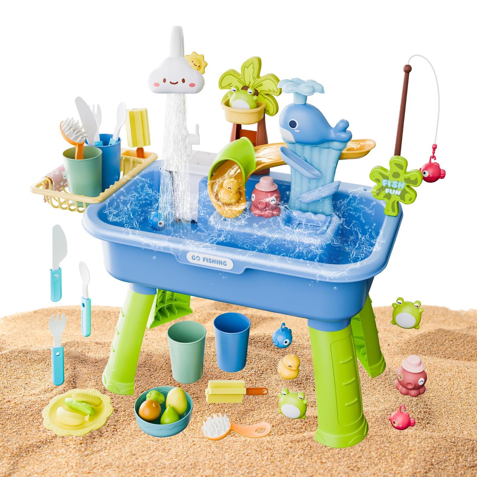 Kids Outdoor Sink - 어린이 주방 장난감 전동 물놀이 물