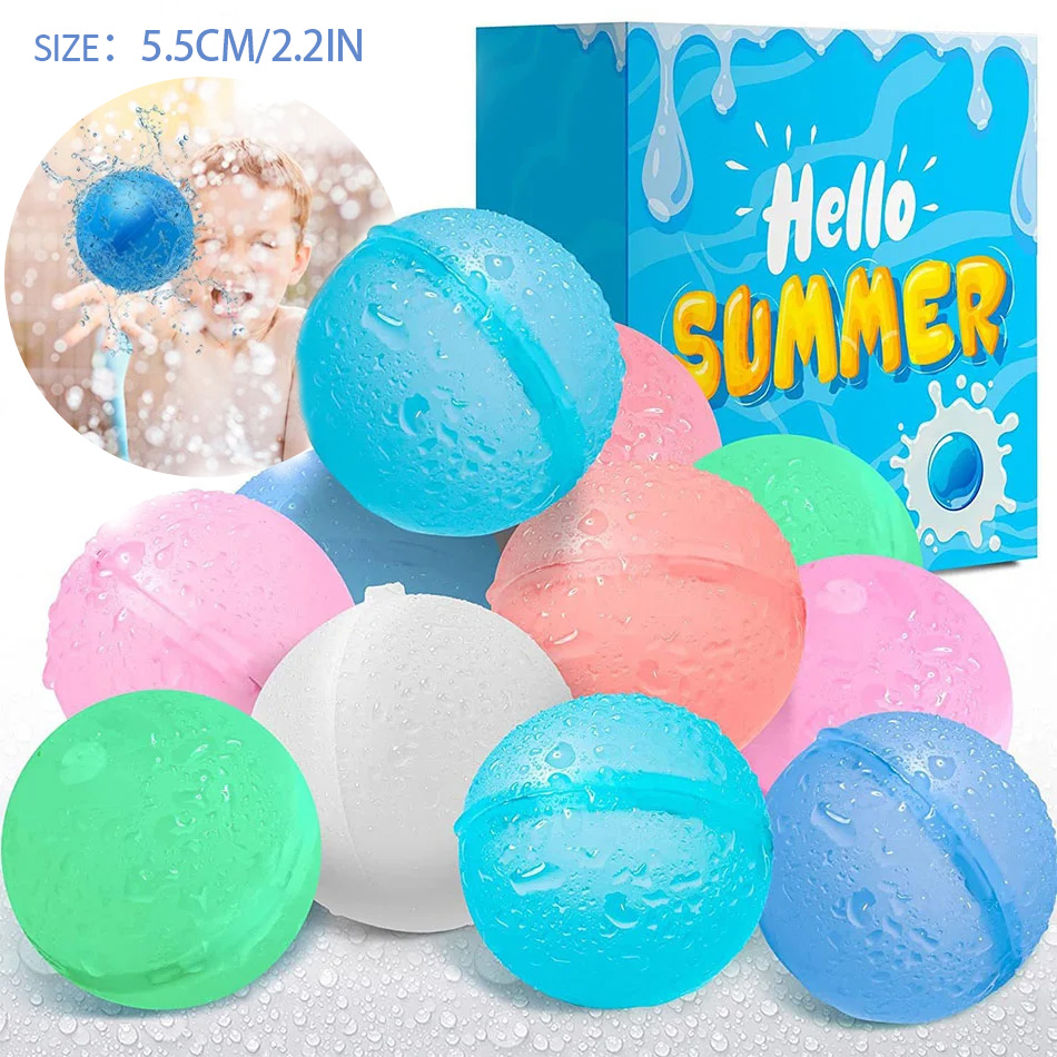 Kids Outdoor Water Play - 재사용 가능한 물 풍선, 리필 가능한
