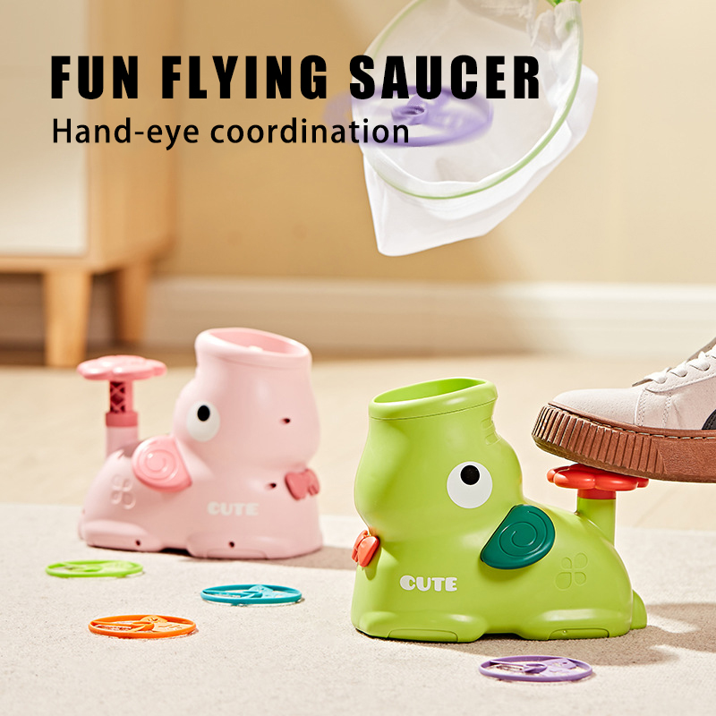 Kids Outdoor Jumping Toys - 어린이용 비행 디스크 에어 로켓 런처,