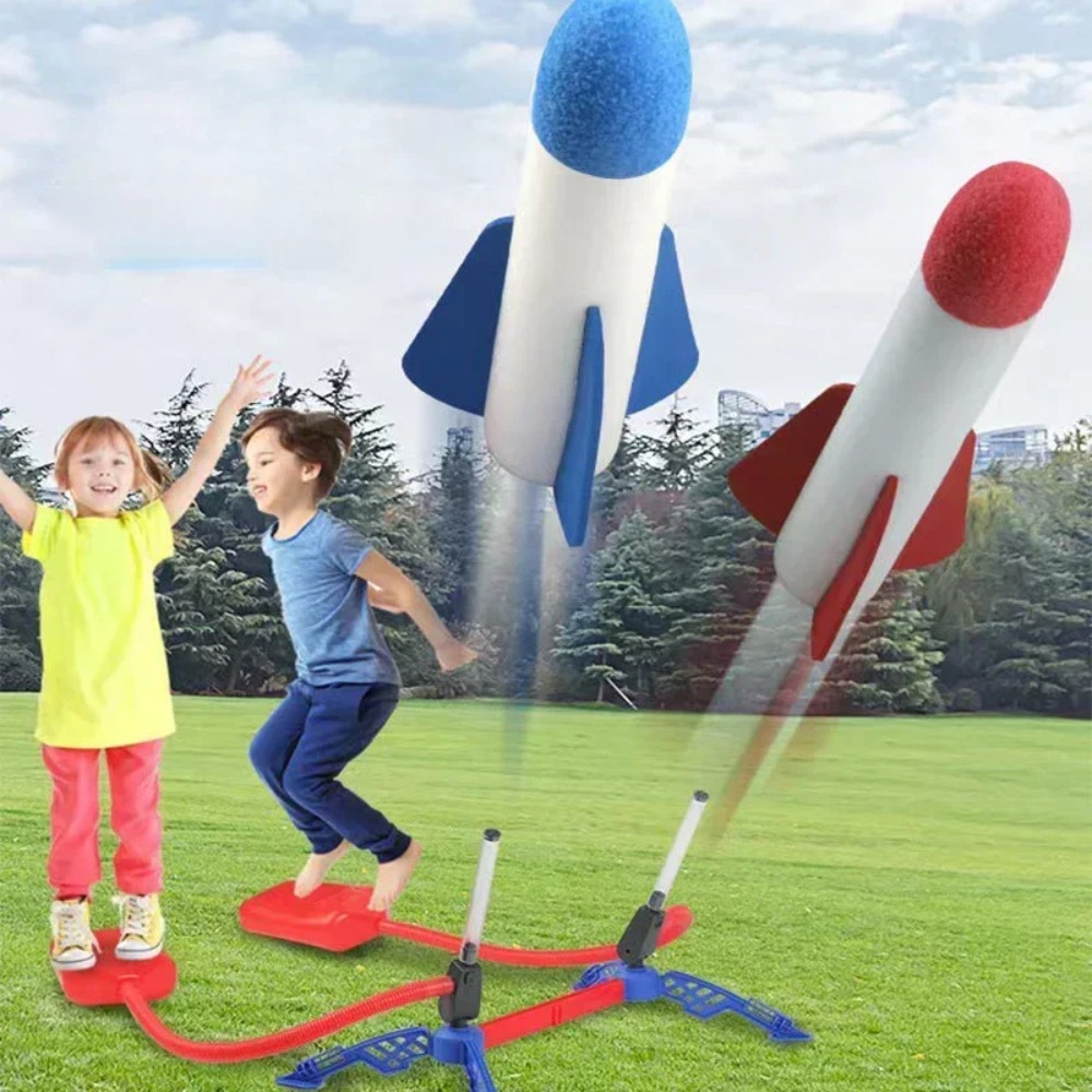 Kids Outdoor Jumping Toys - 어린이 공기 로켓 발 펌프 발사기