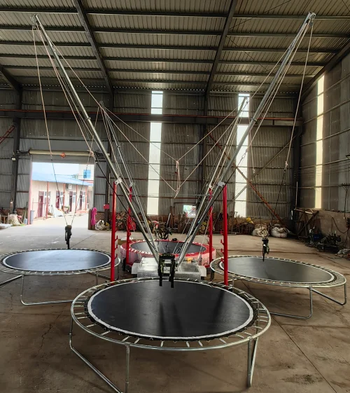 새로운 디자인의 4인용 원형 이동식 번지 트램펄린, 바 - Kids Indoor Outdoor Trampoline 리뷰 및 가격