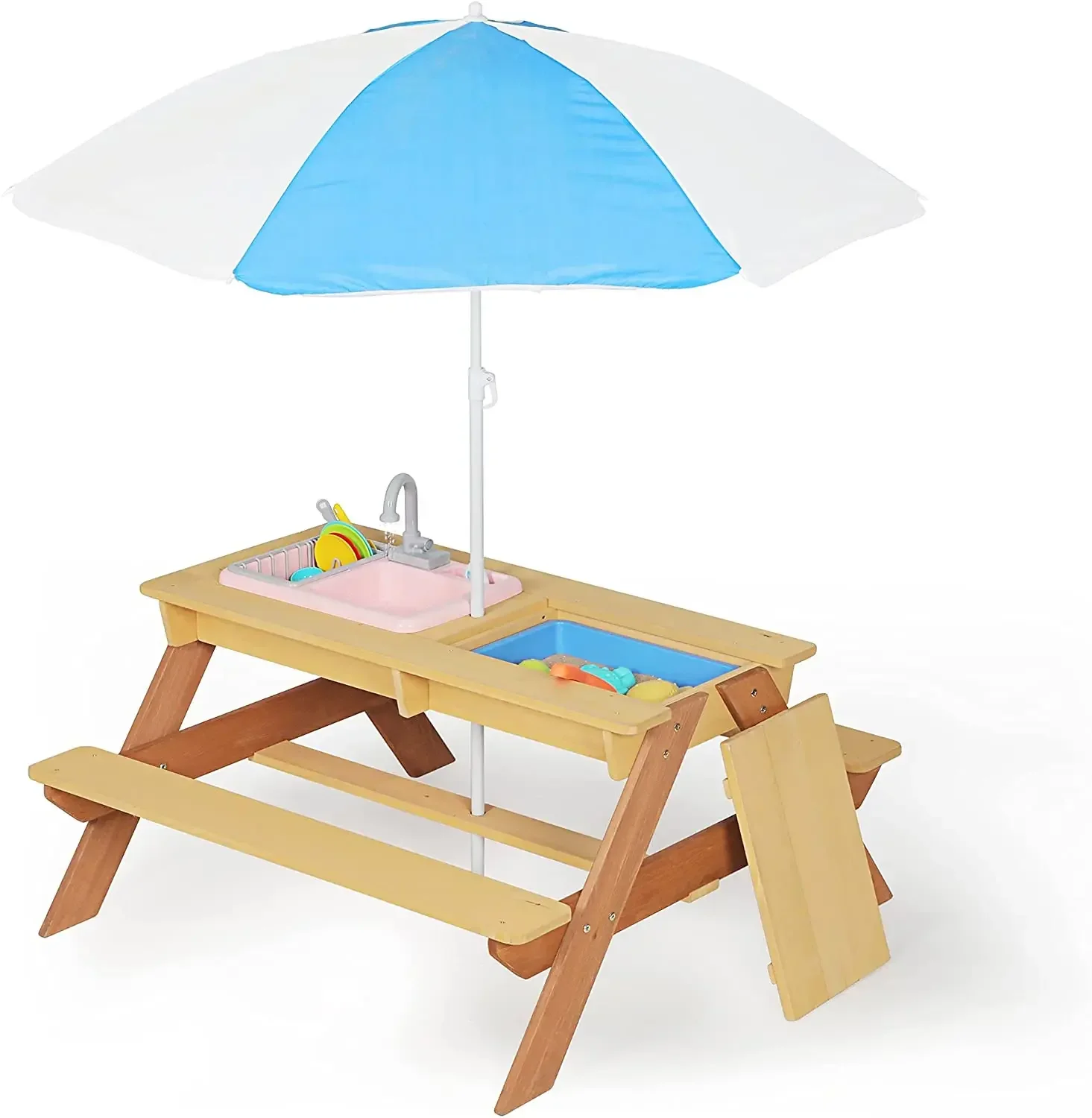 # 어린이 피크닉 테이블 야외 파티오 식탁 나무 활동  - Kids Outdoor Activity Table 리뷰 및 가격