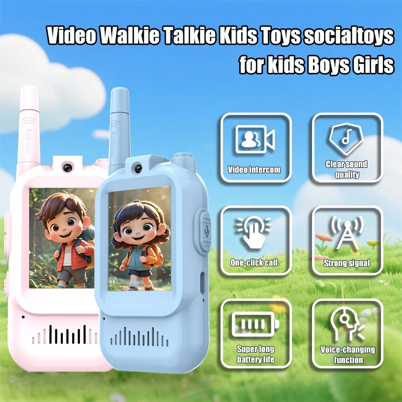 어린이용 비디오 워키토키 2팩 충전식 2인치 고화질 화 - Kids Outdoor Voices 리뷰 및 가격