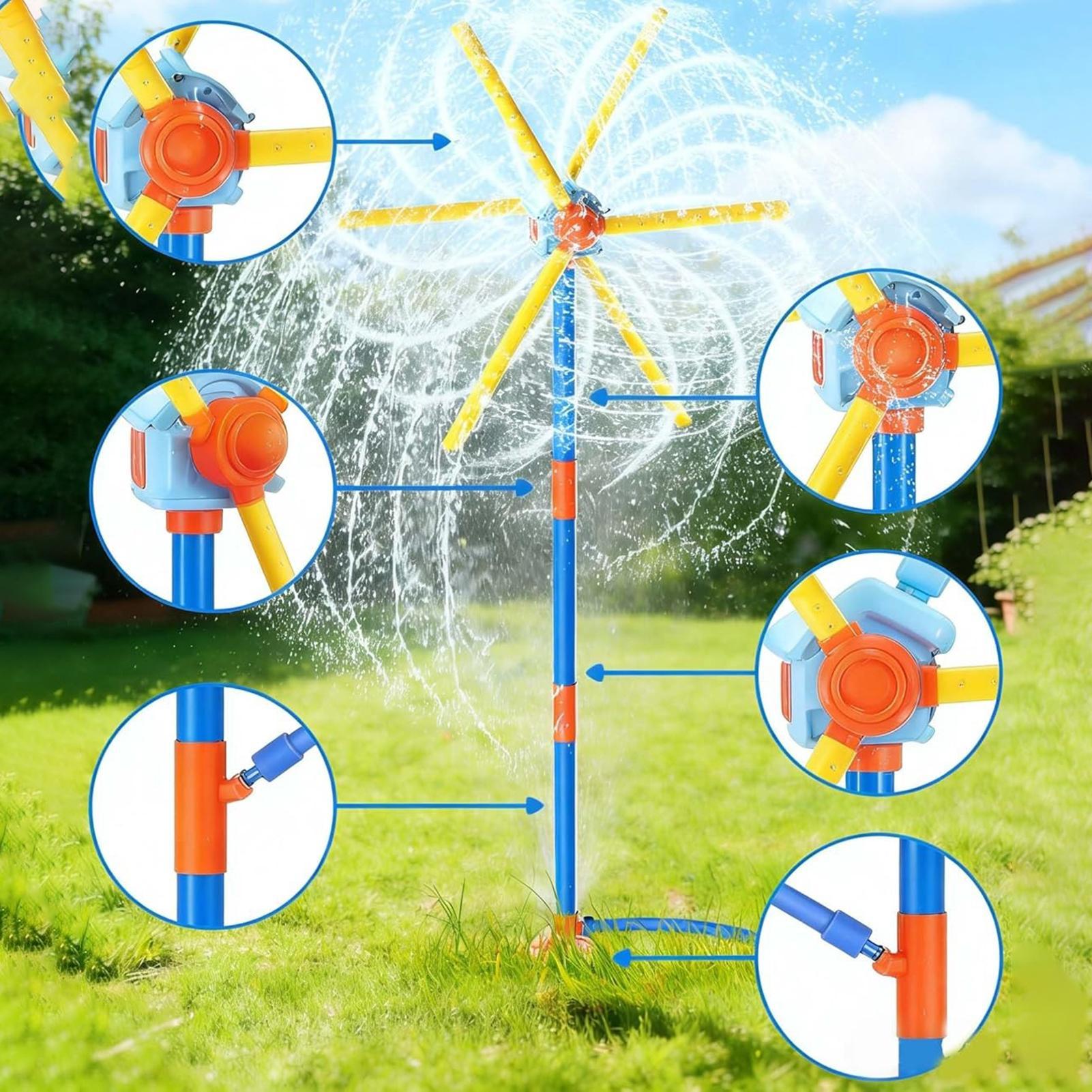 어린이 스프링클러 풍차 재미있는 스프링클러(54노즐 스 - Kids Outdoor Garden Set 리뷰 및 가격