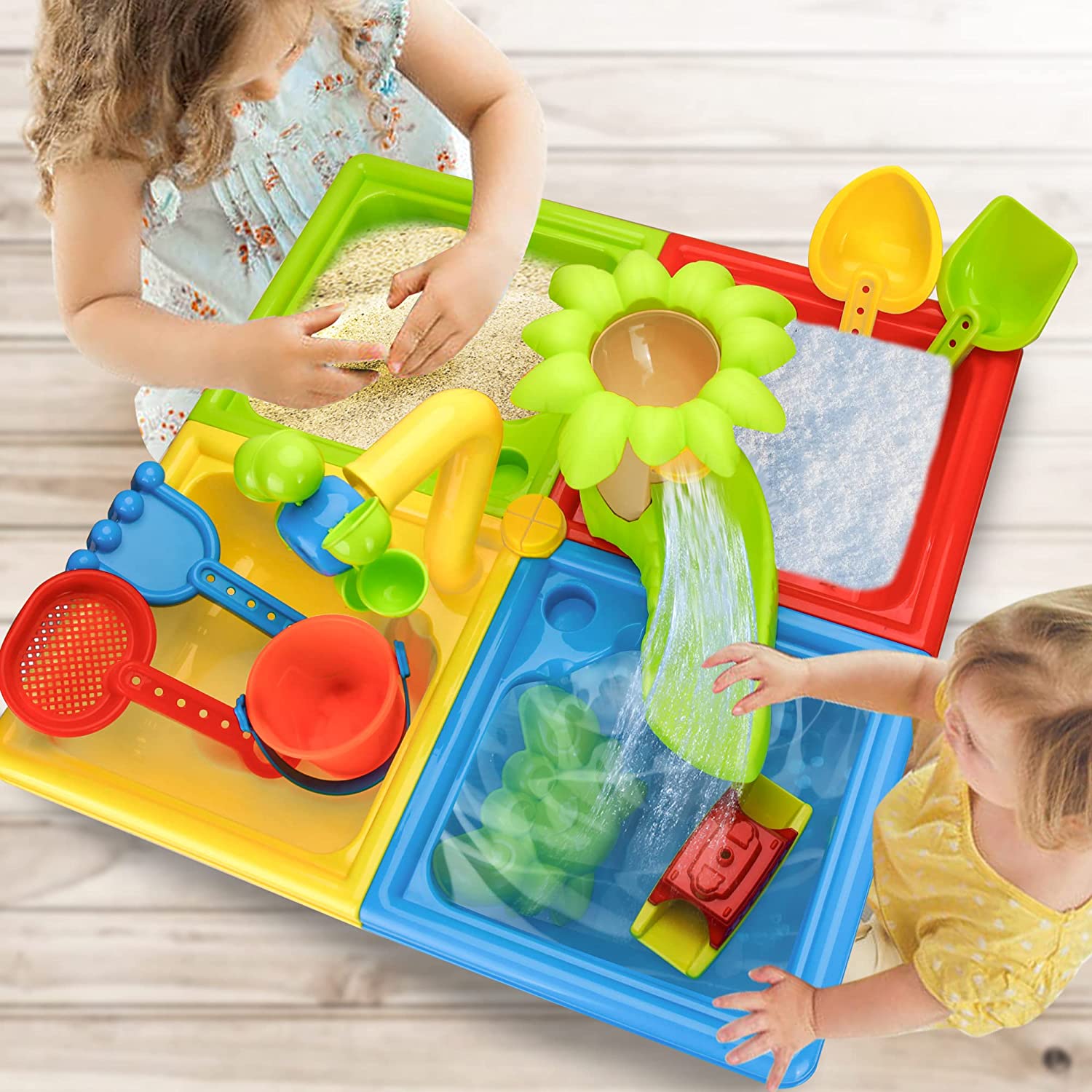 해변 테이블 모래 놀이 장난감, 어린이 야외 게임, 아 - Kids Outdoor Water Play 리뷰 및 가격