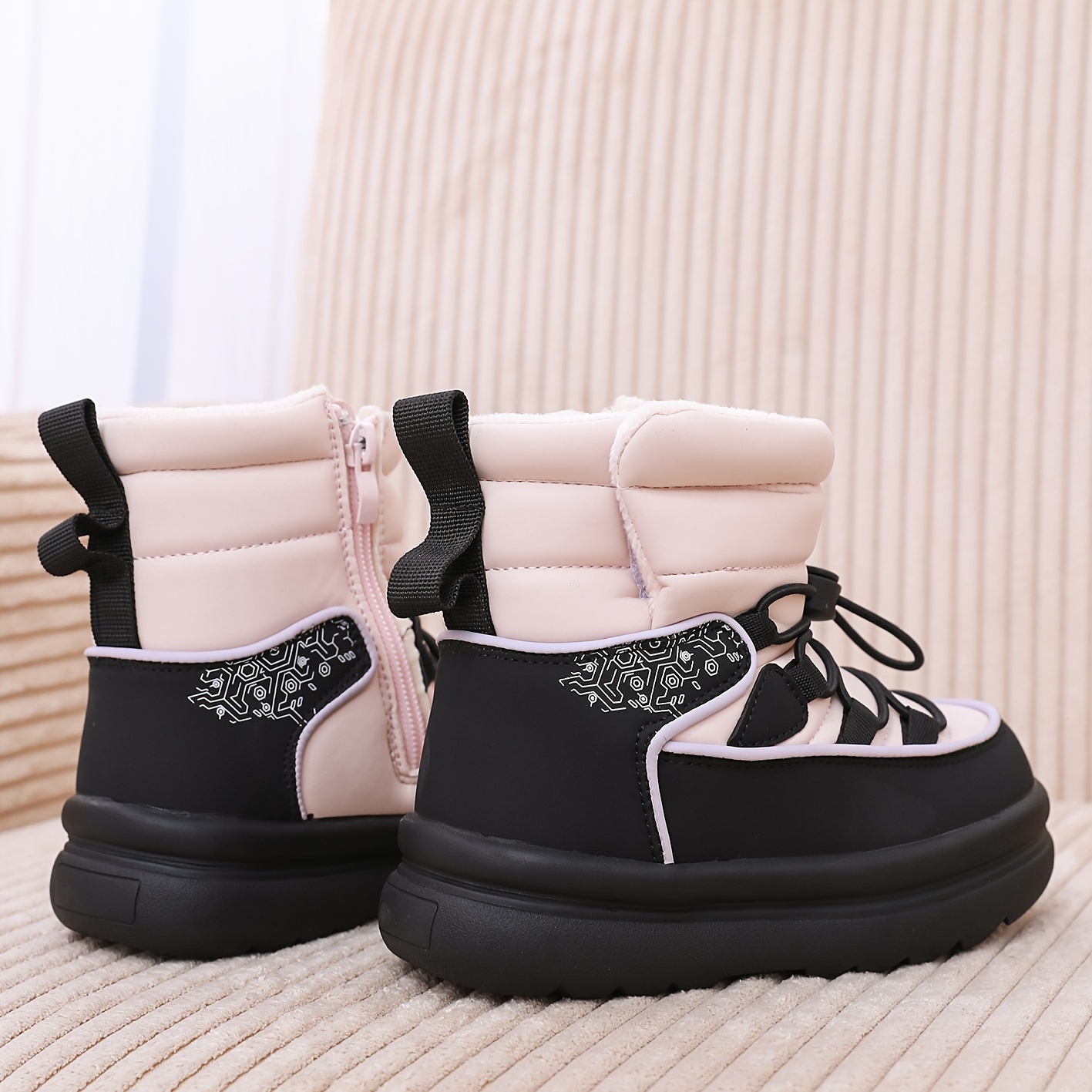 어린이용 따뜻한 스노우 부츠, 측면 지퍼 디자인, 미끄 - Kids Outdoor Zipline 리뷰 및 가격