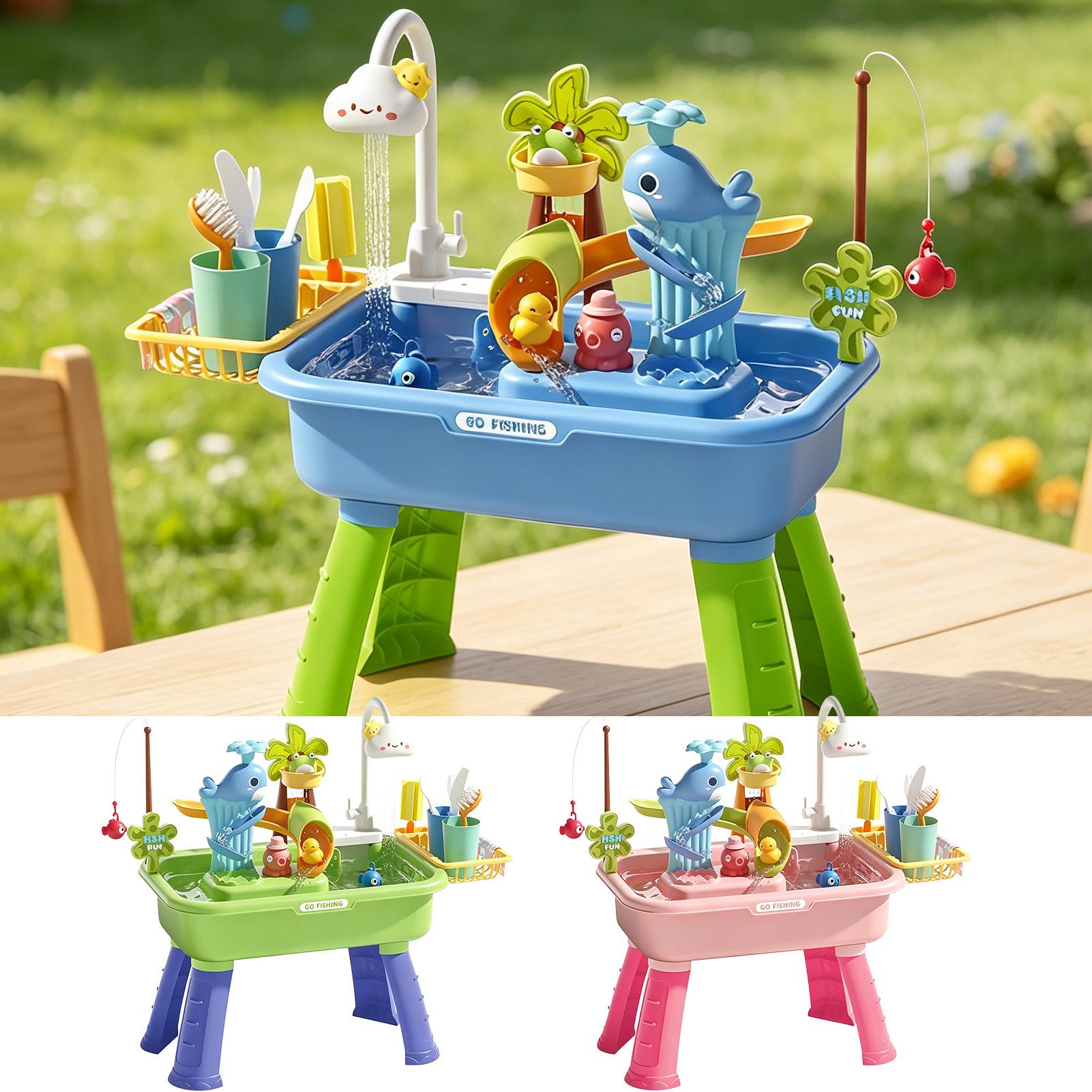 펌프가 있는 어린이 물놀이 테이블, 유아용 감각 놀이  - Kids Outdoor Activity Table 리뷰 및 가격