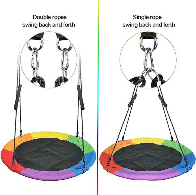 네스트 웹 넷 트리 스윙 몽키 로프 행잉 스윙 시트 세 - Kids Outdoor Nest Swing 리뷰 및 가격