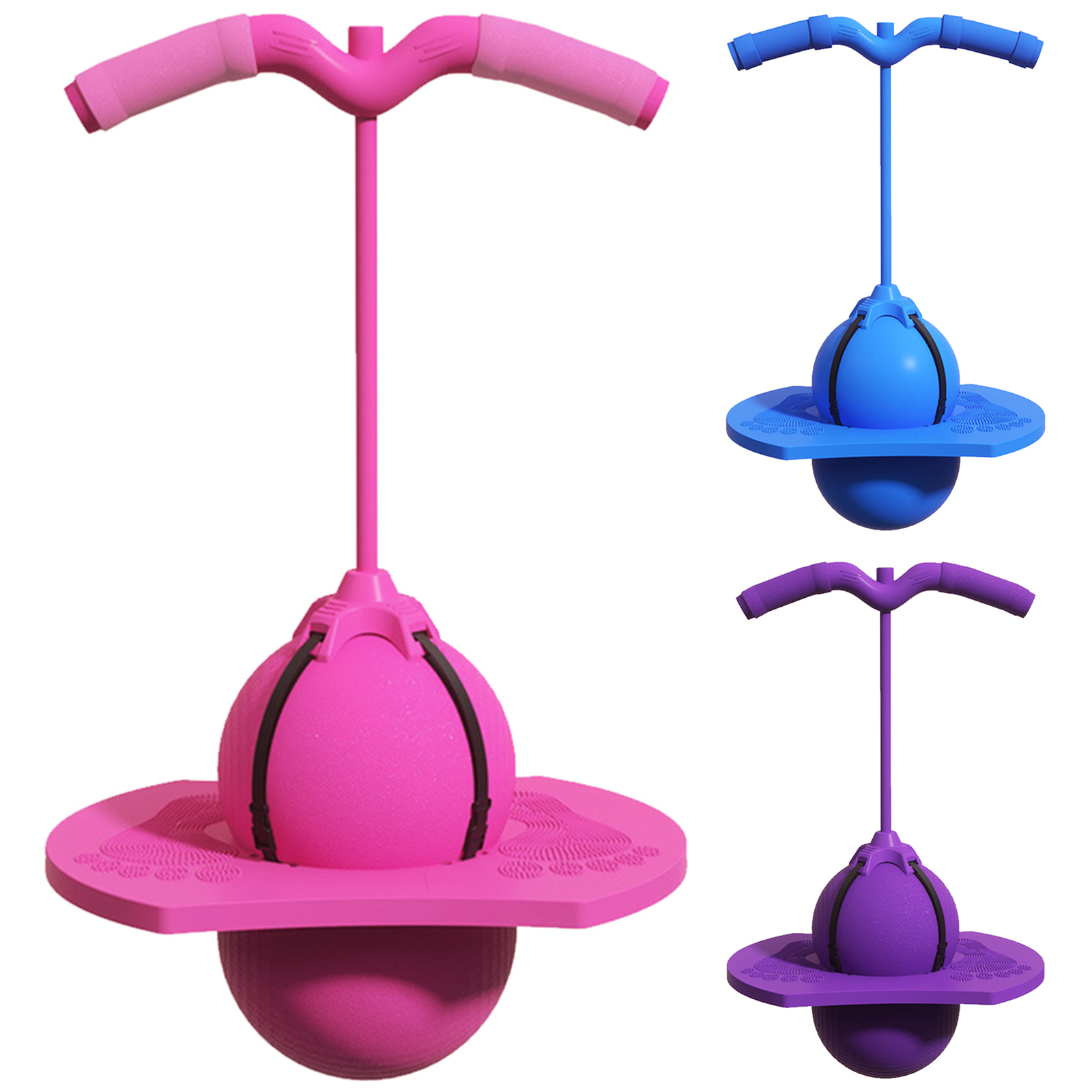 손잡이와 펌프가 있는 밸런스 점핑볼, 하이 점프 장난감 - Kids Outdoor Jumping Toys 리뷰 및 가격