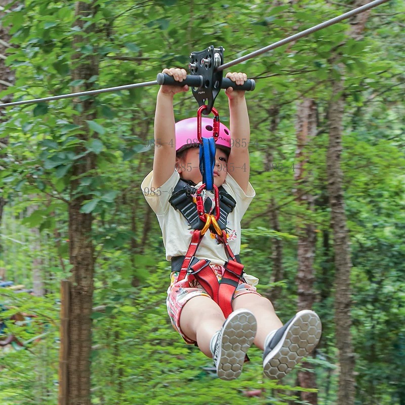 어린이용 핸들 풀리 및 두꺼운 베이스가 있는 짚라인 키 - Kids Outdoor Zipline 리뷰 및 가격