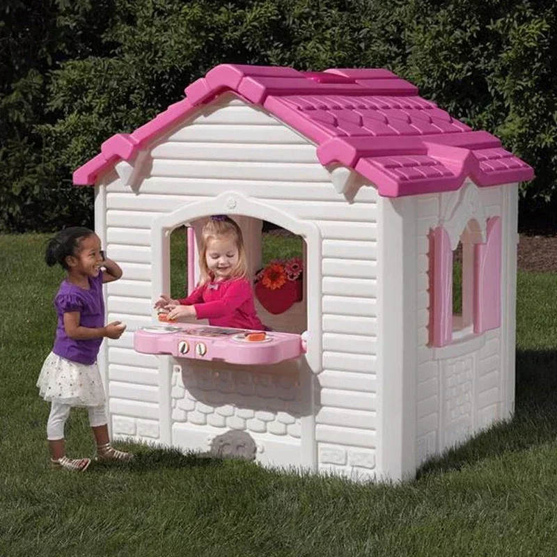장난감 오두막집은 플라스틱 유아용 어린이 야외 놀이터용 - Kids Outdoor Cubby House 리뷰 및 가격