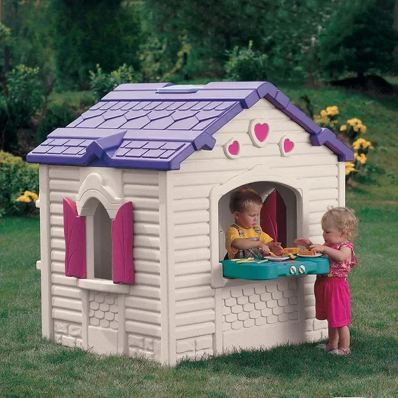 장난감 오두막집은 플라스틱 유아용 어린이 야외 놀이터용 - Kids Outdoor Cubby House 리뷰 및 가격