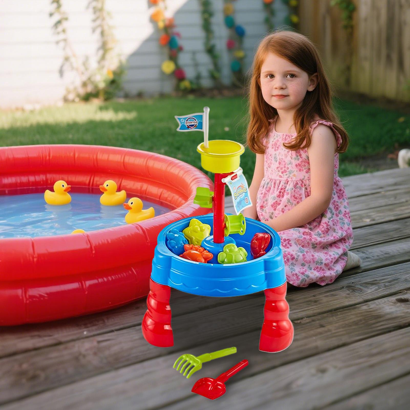 모래놀이 물놀이 테이블 야외 장난감 활동 센터 (어린이 - Kids Outdoor Activity Table 리뷰 및 가격