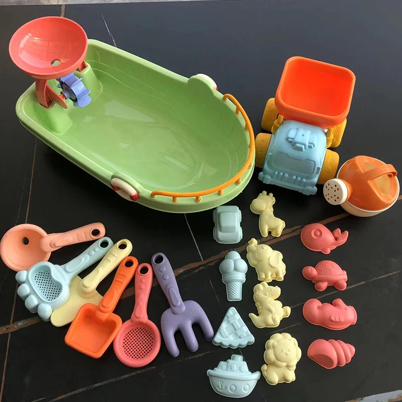 해변 모래놀이 장난감 세트, 샌드 몰드가 있는 덤프트럭 - Kids Outdoor Dump Truck 리뷰 및 가격