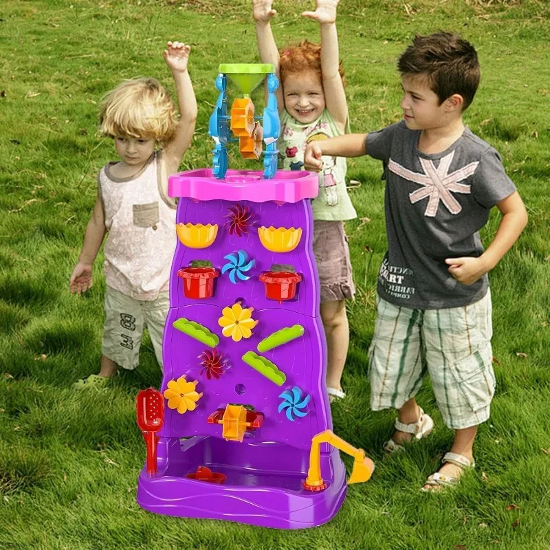 어린이용 워터 테이블 양면 폭포 모래 놀이 세트 야외  - Kids Outdoor Activity Table 리뷰 및 가격