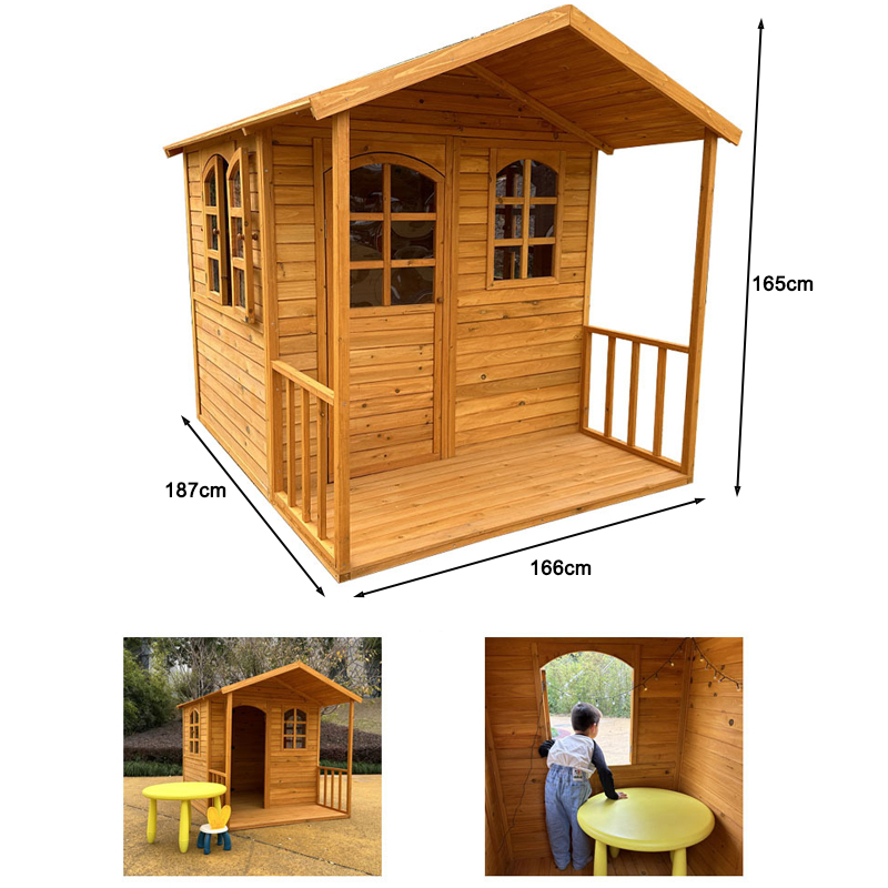 친환경적이고 내구성 있는 야외용 원목 어린이 놀이집 ( - Kids Outdoor Cubby House 리뷰 및 가격