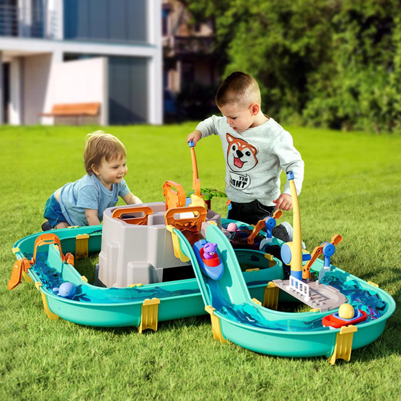 대형 어린이 물놀이 테이블 2단 어린이 물레방아 워터파 - Kids Outdoor Activity Table 리뷰 및 가격