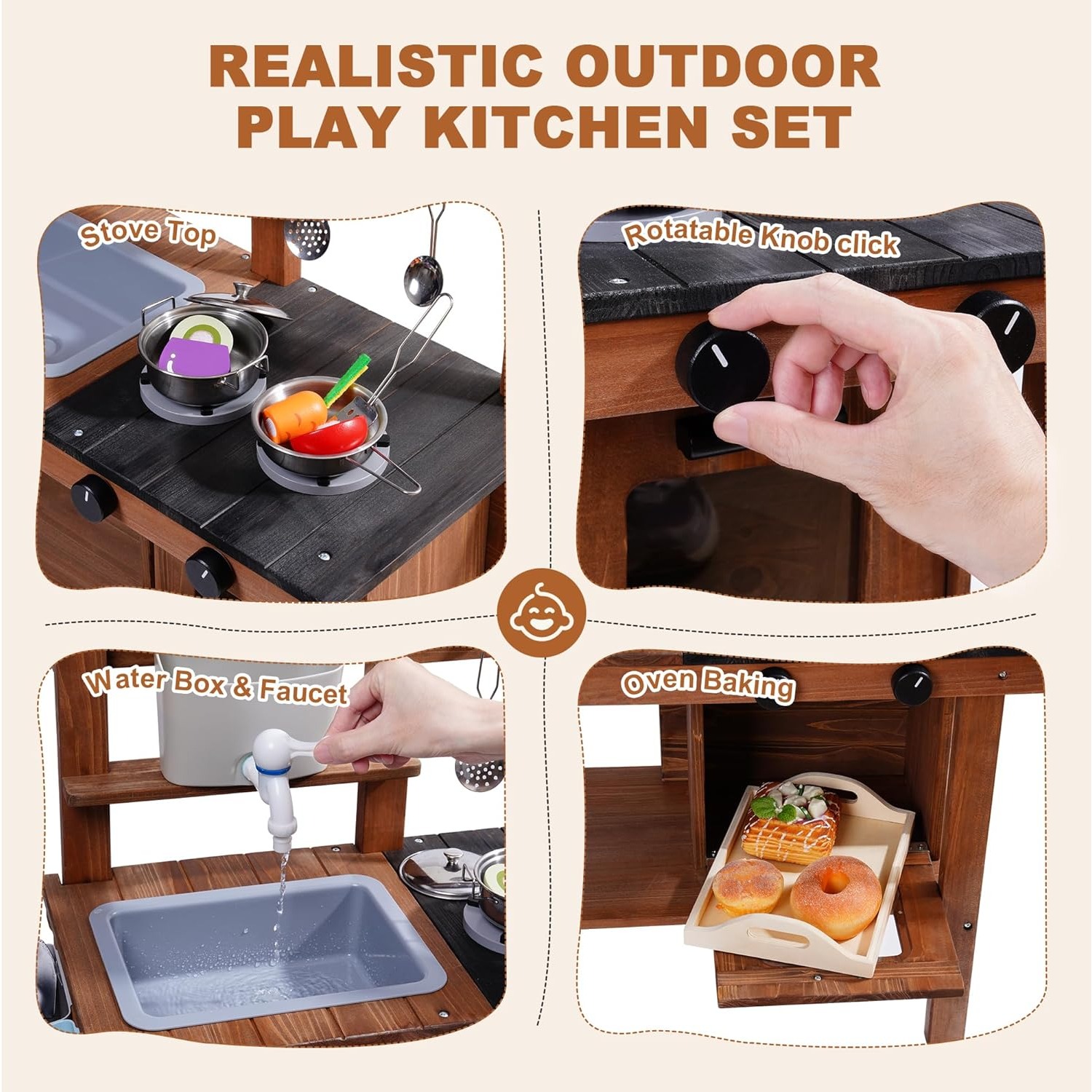 바퀴 달린 야외 진흙놀이 주방 장난감, 물통이 있는 나 - Kids Outdoor Sink 리뷰 및 가격