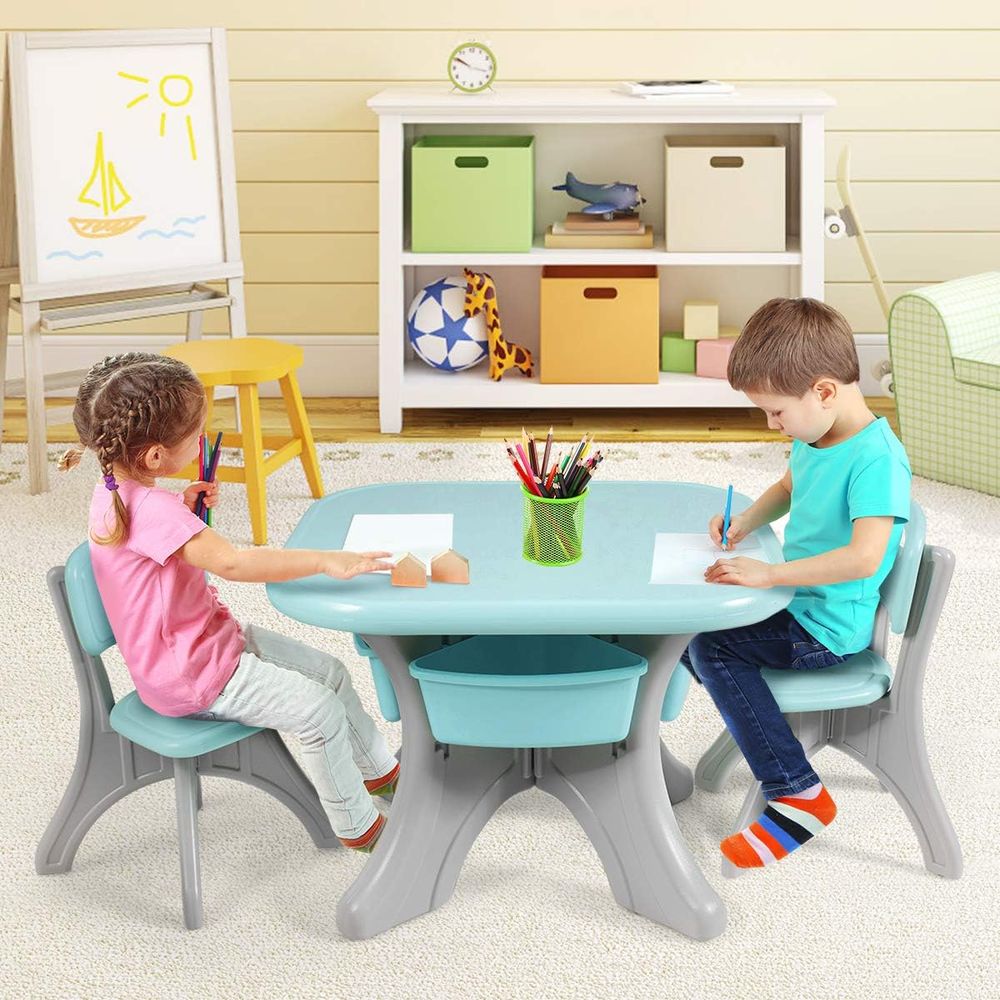 어린이용 테이블 및 의자 세트, 3개 활동용 책상 세트 - Kids Outdoor Activity Table 리뷰 및 가격