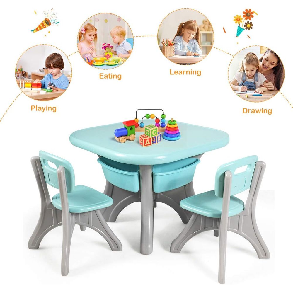 어린이용 테이블 및 의자 세트, 3개 활동용 책상 세트 - Kids Outdoor Activity Table 리뷰 및 가격