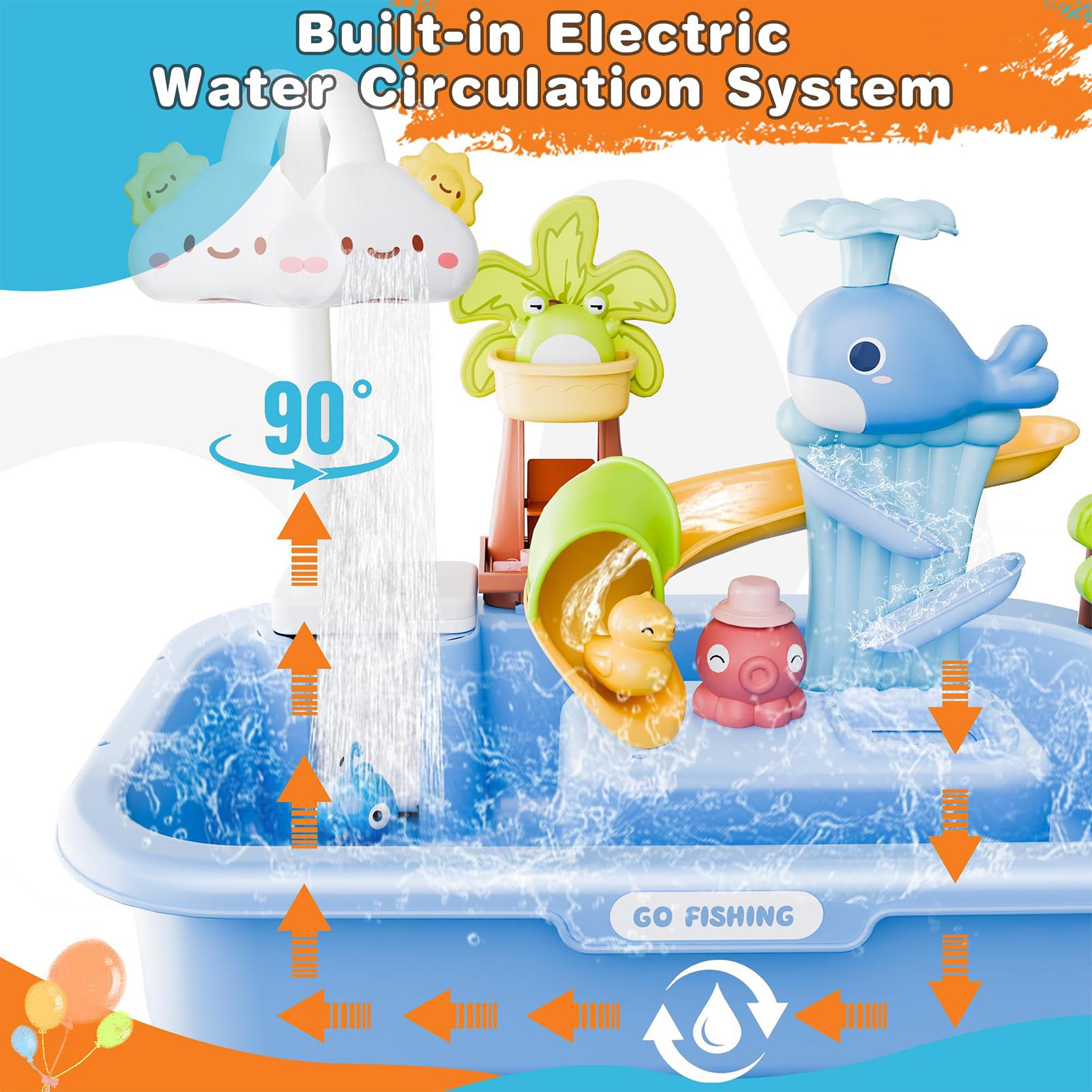 어린이 주방 장난감 전동 물놀이 물 세척대 낚시 설거지 - Kids Outdoor Sink 리뷰 및 가격