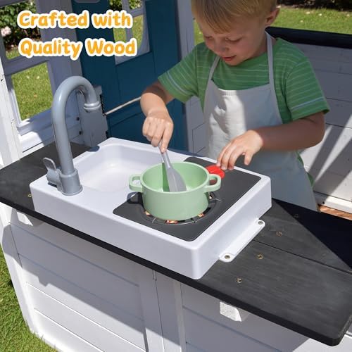 나무로 만든 어린이 놀이집 (주방 싱크대, 우편함, 작 - Kids Outdoor Sink 리뷰 및 가격