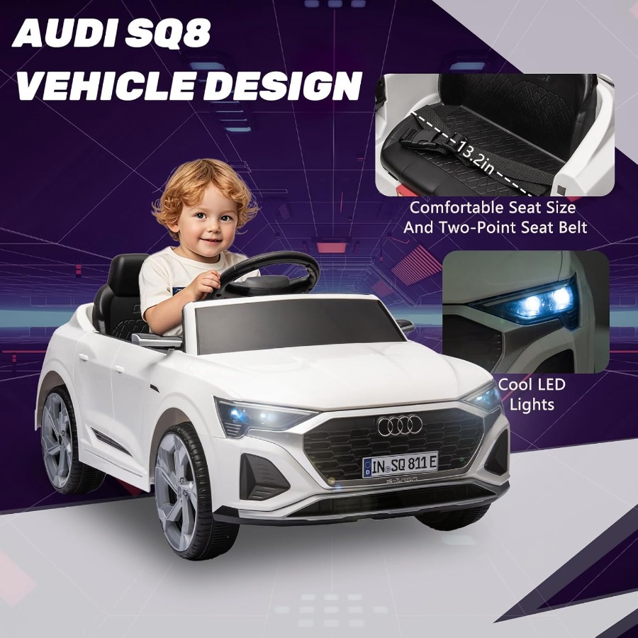 12V 정품 아우디 SQ8 전동차 - 리모컨 포함 듀얼 - Ride On Toy Car 리뷰 및 가격